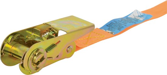 Carpoint Spanband - Met Ratel - Lengte 7 Meter - Breedte 25mm - Tot 500 KG - Met TÜV/GS keurmerk - afbeelding 9
