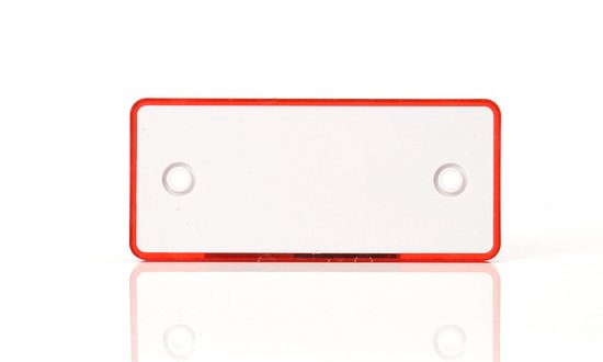WAS 849 - Reflector - Rood rechthoek …x… - schroefbevestiging - reflectoren voor aanhangwagens - afbeelding 3
