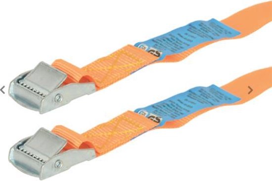 Carpoint Spanbanden – Lengte 4,5 meter – Breedte 25mm – Klemsluiting - Tot 250 KG – Met TÜV/GS keurmerk – 2 stuks - afbeelding 10