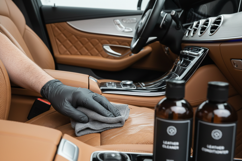 Lederen interieurverzorging