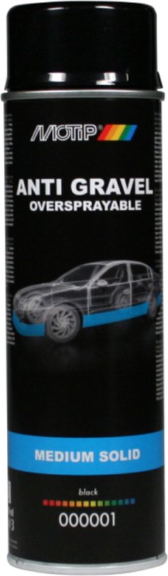 MoTip Anti Steenslag in 500ml spuitbus Zwart - afbeelding 9