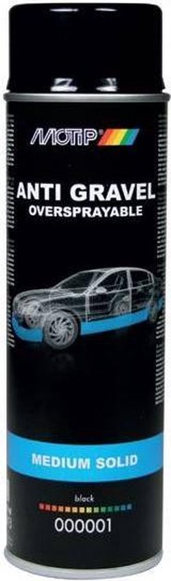 MoTip Anti Steenslag in 500ml spuitbus Zwart - afbeelding 5