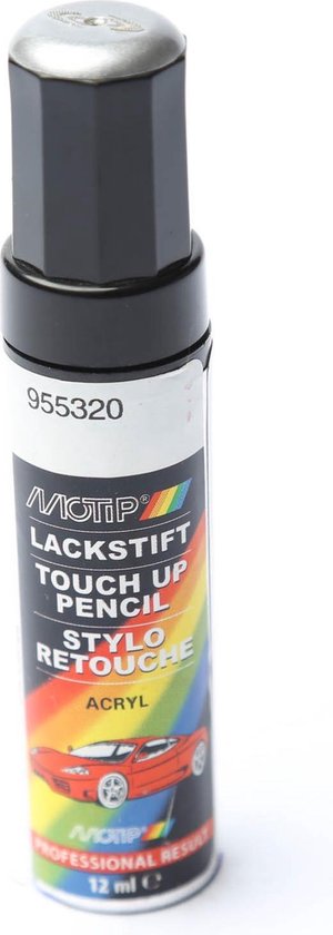 Motip 955320 - Auto lakstift - Zilver Metallic - 12 ml