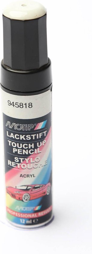 Motip 945818 - Auto lakstift - Wit - 12 ml