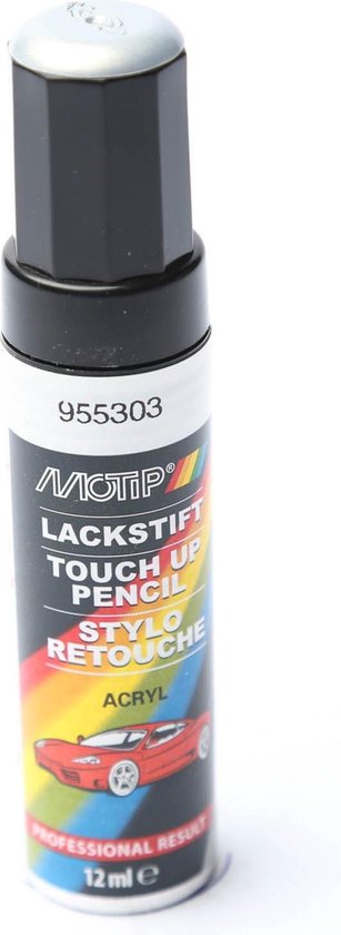 Motip 955303 - Auto lakstift - Zilver Metallic - 12 ml