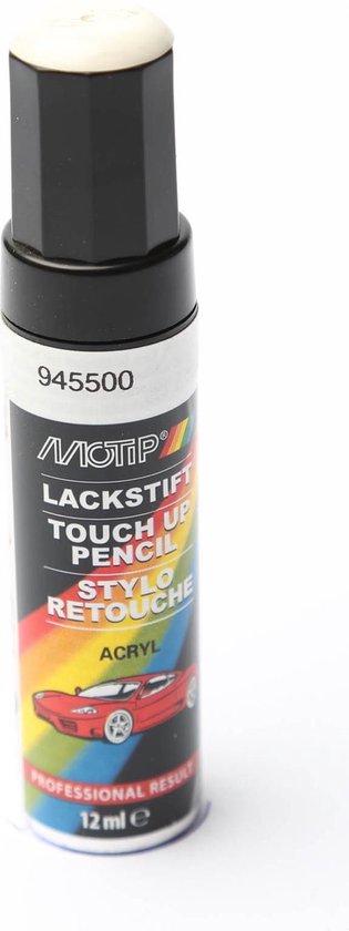 Motip 945500 - Auto lakstift - Wit - 12 ml
