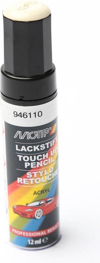 Motip 946110 - Auto lakstift - Wit - 12 ml