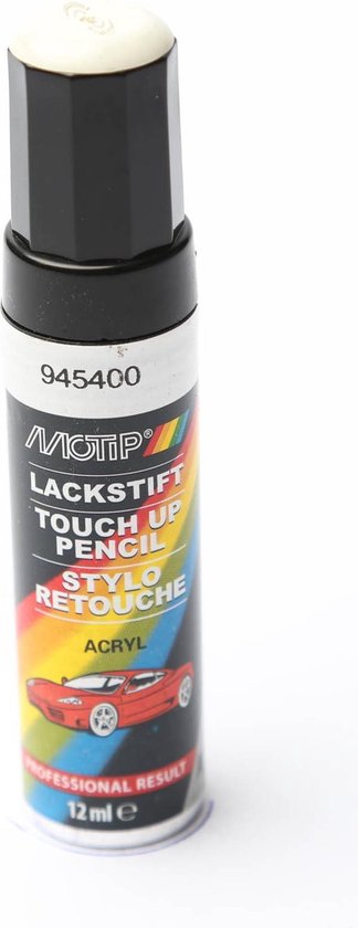 Motip 945400 - Auto lakstift - Wit - 12 ml