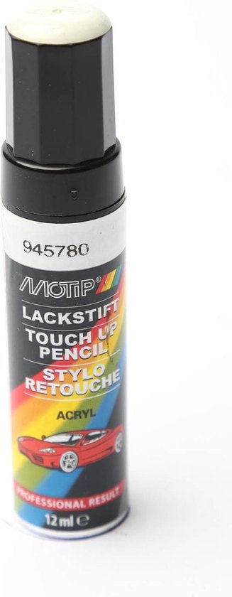Motip 945780 - Auto lakstift - Wit - 12 ml