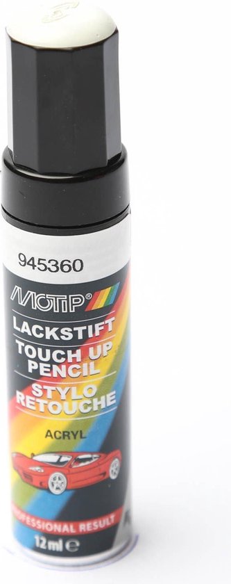 Motip 945360 - Auto lakstift - Wit - 12 ml