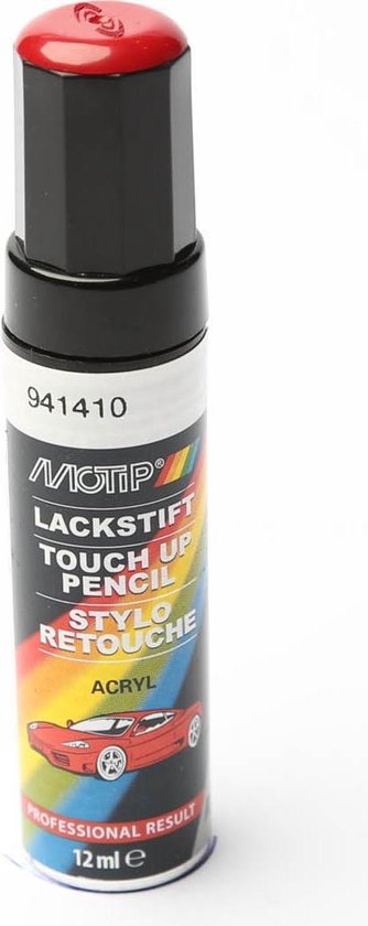 Motip 941410 - Auto lakstift - Rood - 12 ml