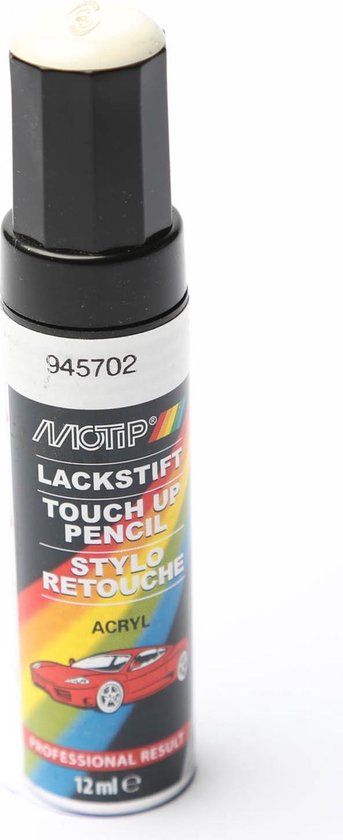 Motip 945702 - Auto lakstift - Wit - 12 ml