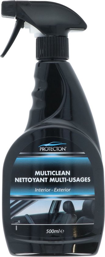 Protecton Multiclean Interieur & Exterieur – Om kunststof grondig te reinigen & te vernieuwen - subtiele zijdeglans afwerking – Met aangename fruitige geur - Snel & gemakkelijk in gebruik - 500ml - afbeelding 2