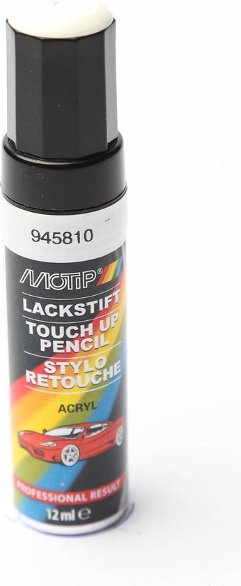 Motip 945810 - Auto lakstift - Wit - 12 ml