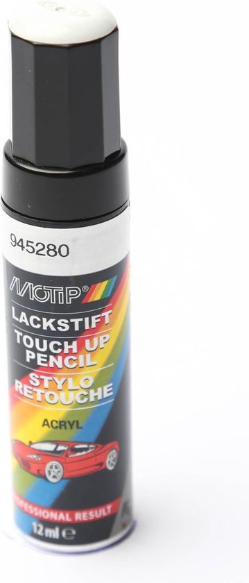 Motip 945280 - Auto lakstift - Wit - 12 ml