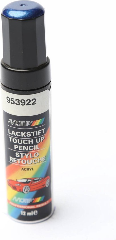 Motip 953922 - Auto lakstift - Blauw Metallic - 12 ml