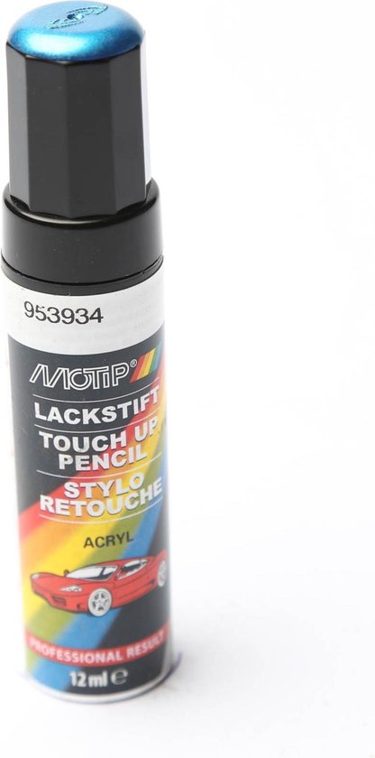 Motip 953934 - Auto lakstift - Blauw Metallic - 12 ml