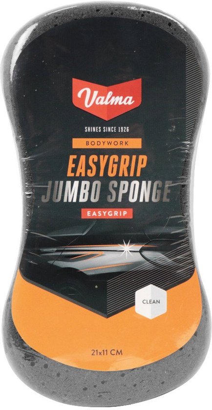 Valma Jumbo Spons - Extra grote spons - Hoog absorberend vermogen - Open structuur mengt shampoo en water gemakkelijk – Handige vorm, prettig in gebruik - 21x11cm - afbeelding 7