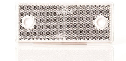 WAS 847 - Reflector - Wit rechthoek …x… - schroefbevestiging - reflectoren voor aanhangwagens
