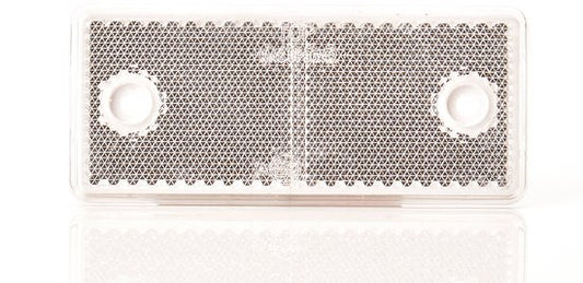 WAS 847 - Reflector - Wit rechthoek …x… - schroefbevestiging - reflectoren voor aanhangwagens