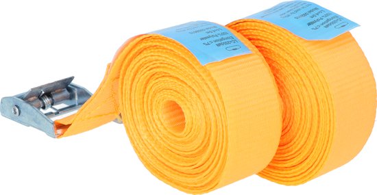 Carpoint Spanbanden – Lengte 4,5 meter – Breedte 25mm – Klemsluiting - Tot 250 KG – Met TÜV/GS keurmerk – 2 stuks - afbeelding 3