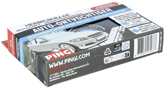 Pingi Auto-Ontvochtiger 300g - Vochtopnemer - Herbruikbaar - Voorkomt Beslagen Autoruiten - afbeelding 22