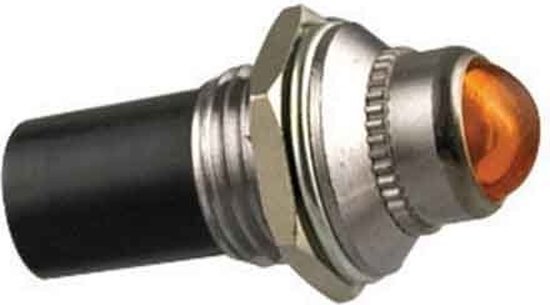LED cockpit/controlelampje, amber 24v - afbeelding 3