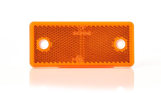 WAS 581 - Reflector - Oranje rechthoek …x... - schroefbevestiging - reflectoren voor aanhangwagens