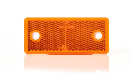 WAS 581 - Reflector - Oranje rechthoek …x... - schroefbevestiging - reflectoren voor aanhangwagens