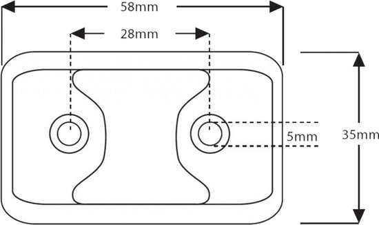 Markeringslicht - Ledson - 2.3 - 5.8cm - Amber - 12V-24V