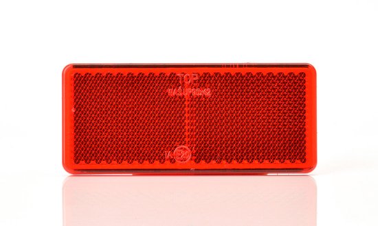 WAS 848 - Reflector - Rood rechthoek …x... - schroefbevestiging - reflectoren voor aanhangwagens
