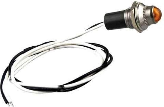 LED cockpit/controlelampje, amber 24v - afbeelding 2