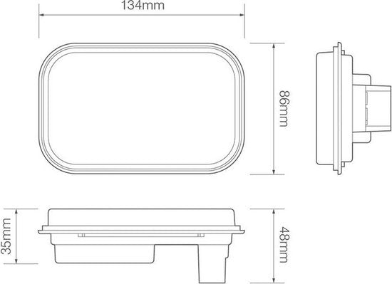 LED knipperlicht inbouw | 12-24v | zonder kabel - afbeelding 2