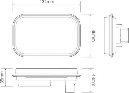 LED knipperlicht inbouw | 12-24v | zonder kabel - afbeelding 2