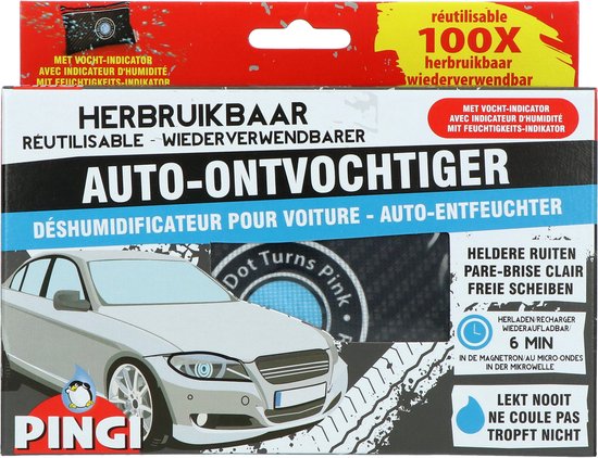 Pingi Auto-Ontvochtiger 300g - Vochtopnemer - Herbruikbaar - Voorkomt Beslagen Autoruiten - afbeelding 16