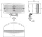 Dagrijverlichting - SIM - 3123 - Deense lamp - 5.5 - 14cm - Positielicht Talmu-style - 12V-24V