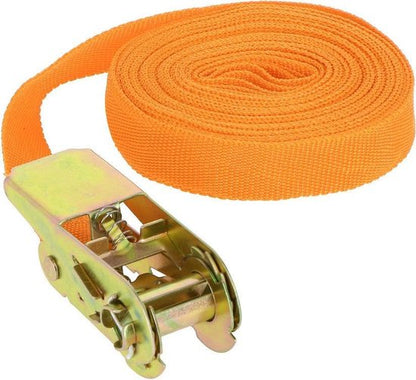 Carpoint Spanband - Met Ratel - Lengte 7 Meter - Breedte 25mm - Tot 500 KG - Met TÜV/GS keurmerk - afbeelding 3
