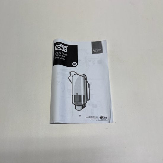 Tork S1 Dispenser Soap Liquid White met elleboogsteun / hendel, S1 (560100) - afbeelding 5