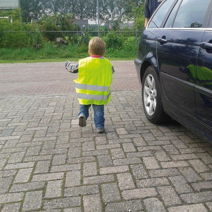 Carpoint Veiligheidshesje - Reflecterend hesje kind - Fluorescerend Geel Veiligheidsvest voor kinderen - Junior - afbeelding 5
