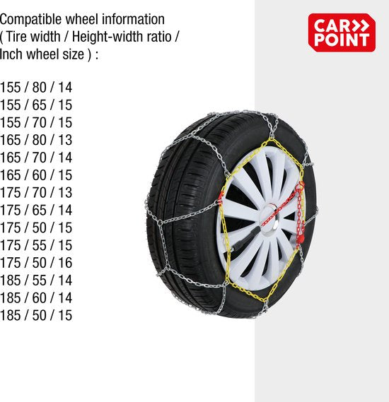 Carpoint-Sneeuwkettingen-KNN-50-9-mm-zilverkleurig - afbeelding 8