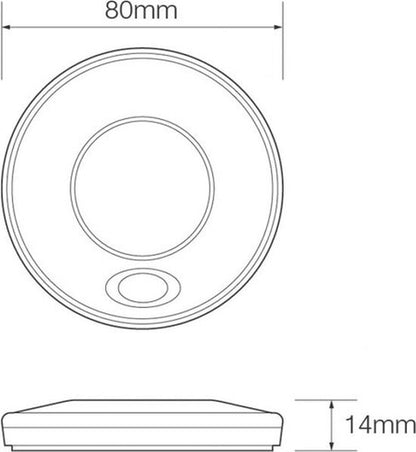 LED Autolamps LED binnenverlichting met schakelaar 8 cm wit 79WWR12 - afbeelding 2