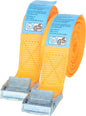 Carpoint Spanbanden 2 x 2,5 Meter – 25 mm Breed – Set van 2 – Voor Veilig Vastzetten van Lading – Geschikt voor Auto & Aanhanger