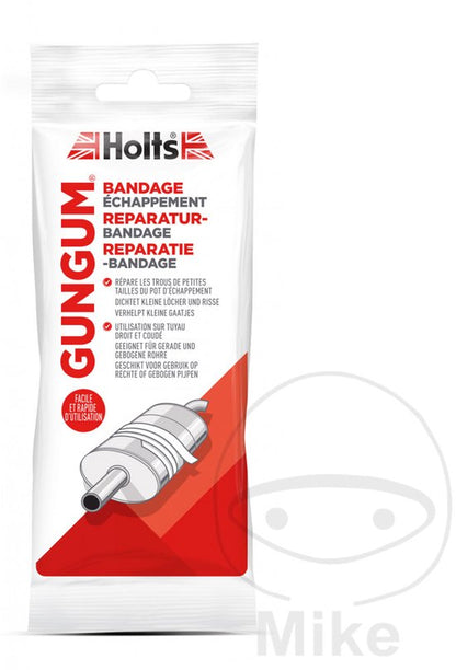 Holts Gun Gum Uitlaat Bandage 110 cm - herstelt barsten en gaten - rood - afbeelding 6