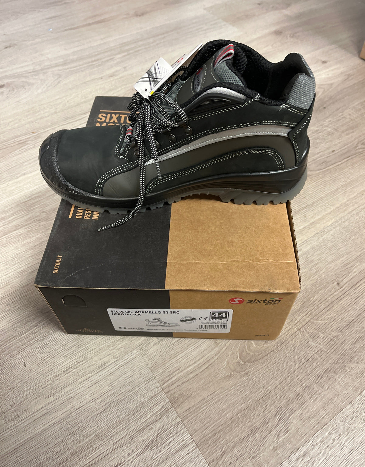 Sixton Adamello Werkschoenen Zwart/Grijs Hoog S3