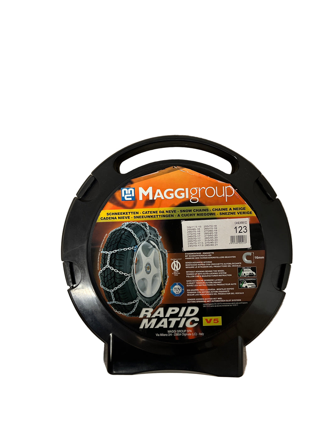 Maggi Group Rapid Matic V5 123 sneeuwketting opslagdoos voor autoband van grote wielen van SUV of 4x4