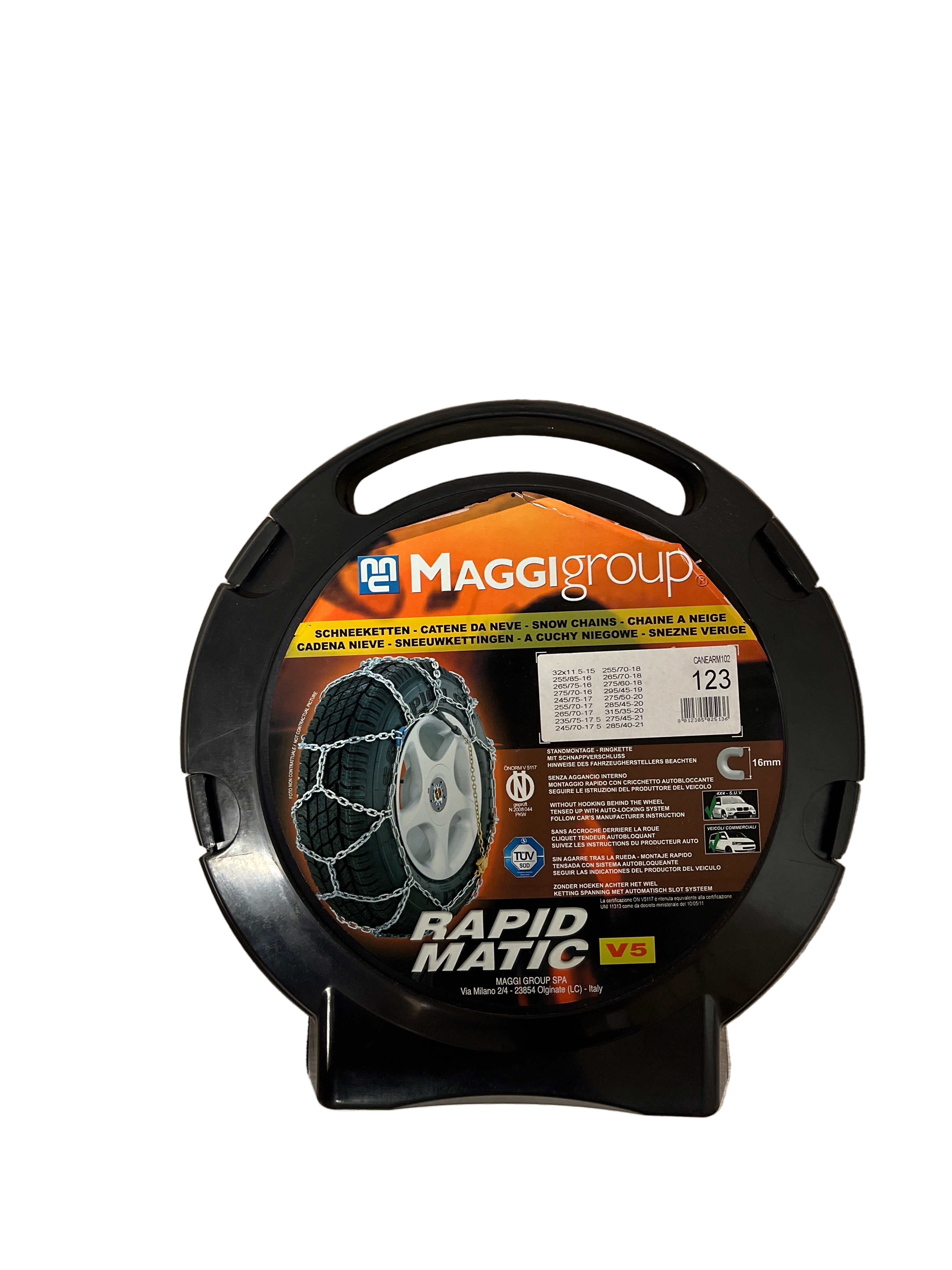 Maggi Group Rapid Matic V5 123 sneeuwketting opslagdoos voor autoband van grote wielen van SUV of 4x4